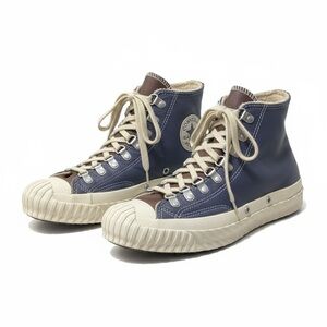 🥶 Converse Chuck Taylor All Star Leather Sherpa High Tops | Navy Cream Size 8.5